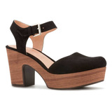 Zapato Casual Con Plataforma Andrea Color Negro Para Mujer