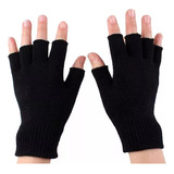 Guantes X2 De Lana Sin Dedos Medio Dedo Termic Invierno 2par