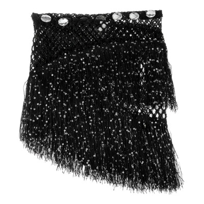 Danza Del Vientre Hip Scarf Tribal Cinturón Falda Negro | Envío gratis
