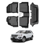 Tapetes Ford Explorer 15-19 Kit 3 Filas Termoformados Max