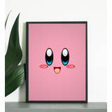 Cuadro 33x48cm Kirby Aesthetic Game Boy Marco Negro Fan Arte