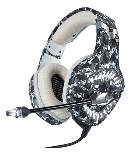 Audifono Gamer Onikuma K1 B Pro Multiplataforma Camu Gris