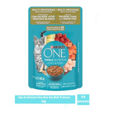 Caja De Alimento Para Gato One Multi Proteínas 24 Piezas