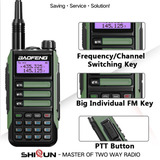 Rádio Baofeng Uv 16 Pro 8w Walkie-talkie Verde Militar