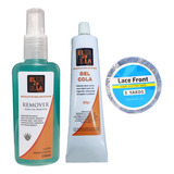 1 Gel Cola 60g + 1 Fita Lace F Para Mega Hair 3m+1 Removedor