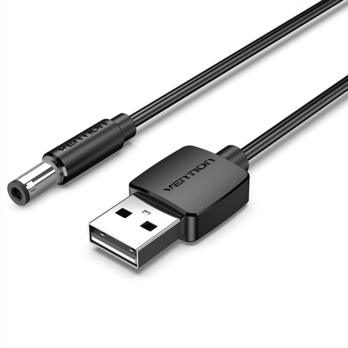 Cabo Energia Alimentaçao Usb A Para Dc 5,5mm 3a 50cm Vention