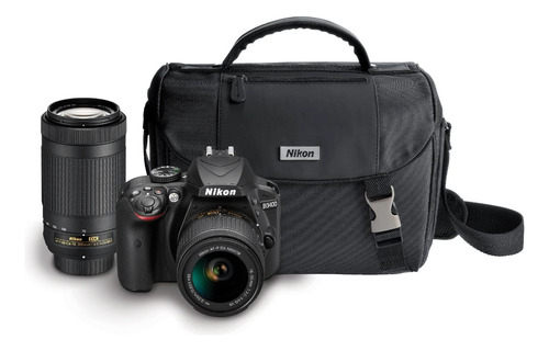  Nikon Kit D3400 + Dos Lentes Dslr Color  Negro + Tripie