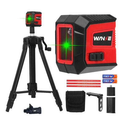 WANSE Nivel Laser Nivel Digital 2 Líneas Nivel Láser Autonivelante Con Soporte Triangula Recargable Doble Electricidad | Envío gratis