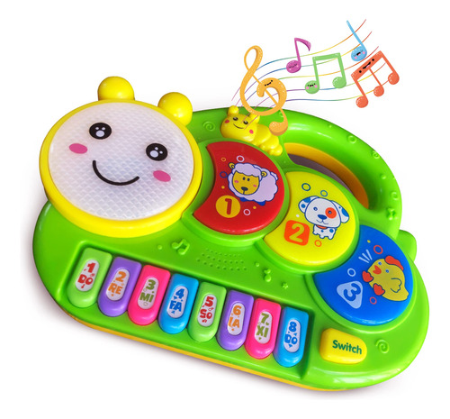 Aminfun Juguete Para Piano De Bebe, Teclado De Piano De Orug