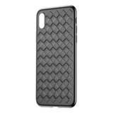 Capa Protetora Baseus Weaving Ultra Slim Para iPhone X E Xs. Cor Preto