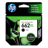 Cartucho Hp 662xl Original Cz105ab Preto