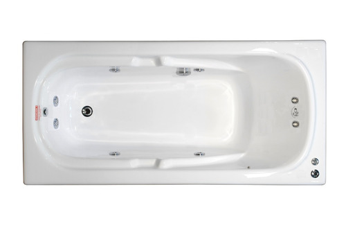 Bañera Hidromasaje Jacuzzi 160x80 8 Jets Acrílico Premium