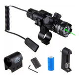 Traçante Mira Laser Verde Suporte Cano Universal Caça Rifle