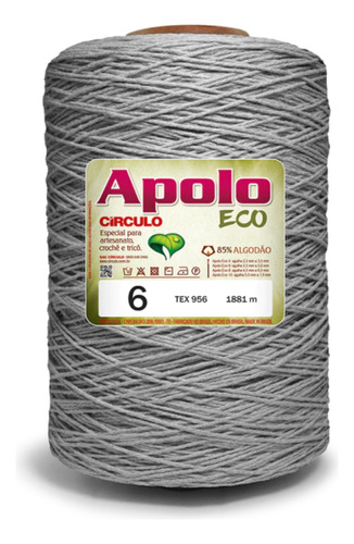 Barbante Crochê Apolo Eco 1,8kg 1882m (956 Tex) - Círculo Cor 8473 - Mescla