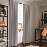 Jgo De Cortinas Blackout Textil Presilla Oculta 270cm Largo