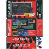 Caixa Mega Drive 3 Sonic Com Divisoria De Madeira Mdf