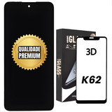 Tela Frontal Display Touch Compativel K42 K52 K62 + Cola 