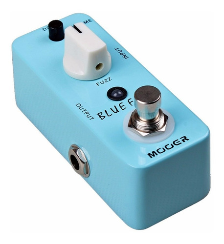 Pedal Mooer Blue Faze Fuzz P/ Guitarra Clasico Vintage Color Celeste