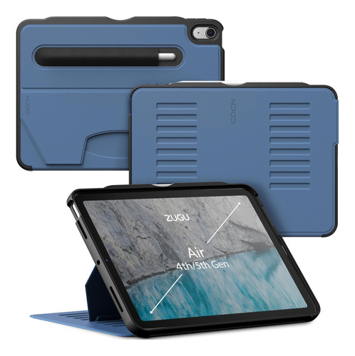 Funda C/teclado Zugu iPad Air 4/5g 2020-2022 Slate Blue