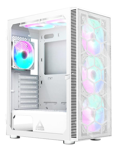 Gabinete Gamer Montech X3 Mesh Mid Tower Atx C/6 Fans, Vidro