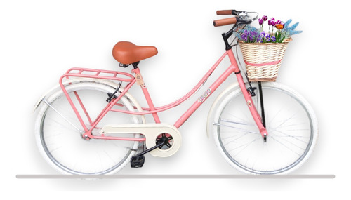 Bicicleta Vintage Dama Con Canasto Mimbre! Super Retro!
