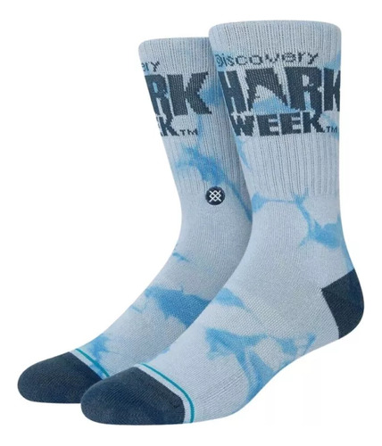 Calcetines Stance Shark Week Discovery Crew Azul A5562sha