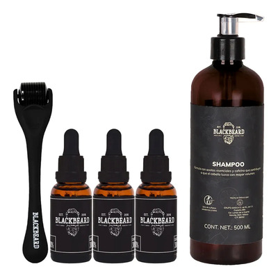 Minoxidil 10% Blackbeard Aplicador Y Shampo Anticaída 5pzs | Meses sin interés