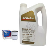 Kit Filtro + Aceite Chevrolet  Corsa 10w40 Acdelco