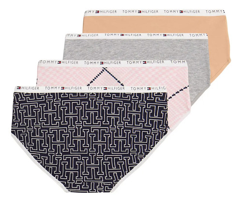 Pack 4 Calzones Tommy Hilfiger Hipster Niñas/adolecentes