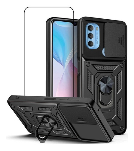 Carcasa Con Mica De Vidrio Para Motorola Moto G71 5g