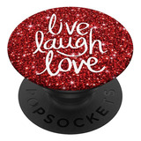 Live Laugh Love - Christmas Red & White Popsockets Grip Y S