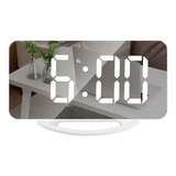 Reloj Despertador Digital Led Mini Espejo Con Función De Sno