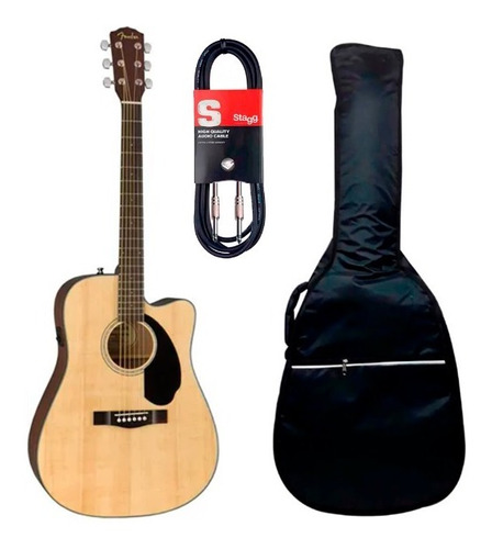 Guit Electroacústica Fender Cd-60sce + Funda + Cable