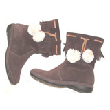 Botas Cuero Gamuza Confort _forradas Hush Puppies_originales