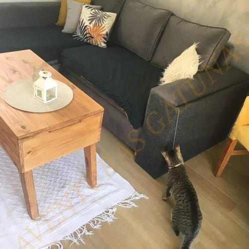 Rascador Esquinero - Para Gatos - Ideal Para Sillón Y Pared.