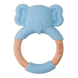 Mordedor Elefante Em Silicone Azul Livre Bpa Buba - 15651