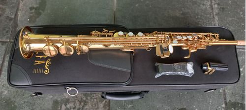 Sax Soprano Alfa Inteiriço Saxofone De Luthier Troco+$