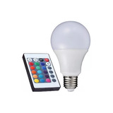 Ampolleta Led E27 Rgb 12w Control Remoto Colores