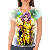Camisa Camiseta Feminina Mú Áries Cavaleiros Zodíaco Hd 6