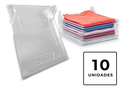 Organizador Separador Kit 10 Remeras Plástico Placard Ropa