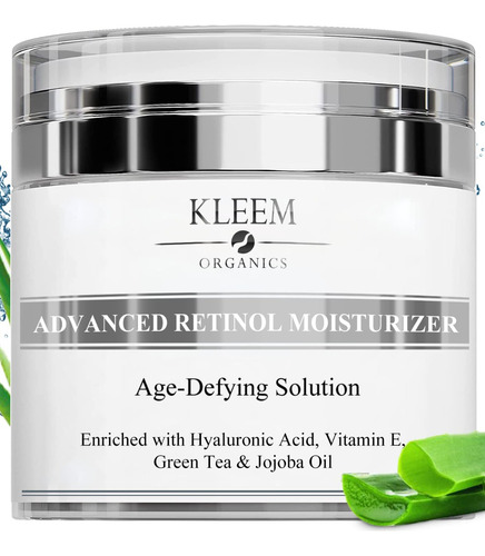 Crema Facial Con Retinol Y Ácido Hialurónico Kleem Organics