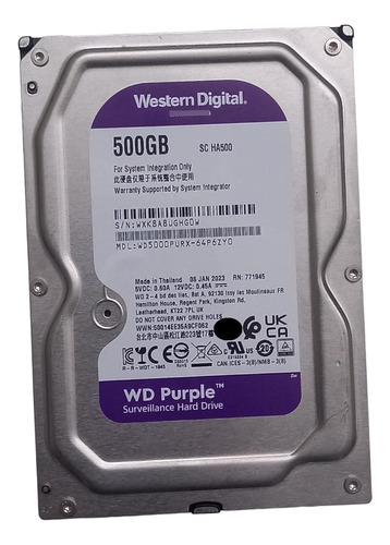 Disco Duro Interno Western Digital Purple 500gb Nuevo Cctv 1