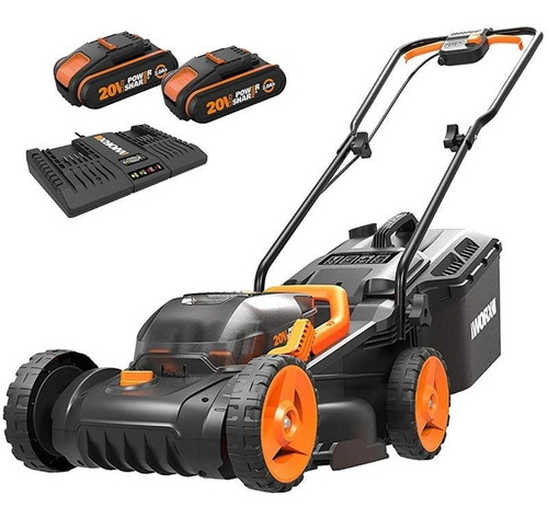 Cortador Grama 20v (40v Max) Bivolt Wg779e.2 2 Baterias Worx