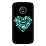 Funda Protector Para Motorola Moto Corazon Diamante 