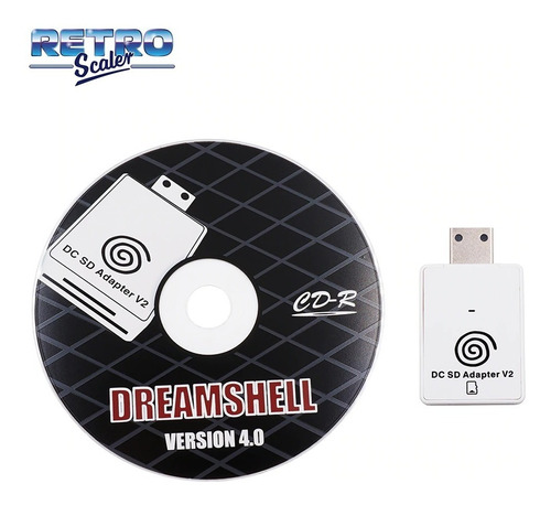 Dreamshell Adaptador De Leitor De Cartão Sd Para Dreamcast