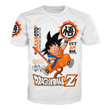 Camiseta Dragon Ball Z Goku Anime Adulto Exclusiva Premium 