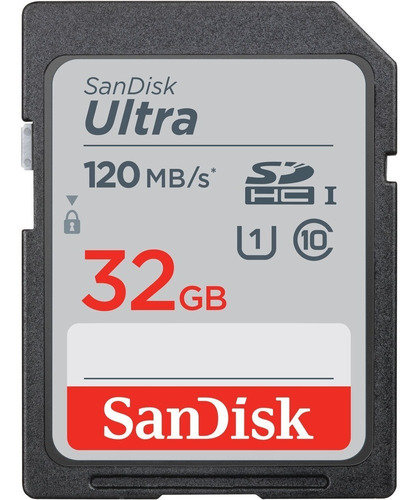 Memoria Sandisk Ultra 32gb Sdhc Uhs-i C-10 120mb/s Envío Ya