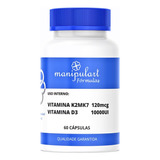 Vitamina K2mk7 120mcg + Vitamina D3 10000ui - 60 Cápsulas