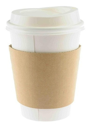 Vaso Polipapel 12 Oz Con Tapa Y Collarin 100un Palermo Fac A