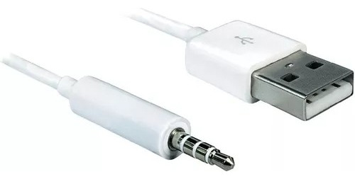 Cable Usb Compatible iPod Shuffle 3,5 Mini Plug Carga Datos 